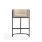 Manhattan Comfort Cosmopolitan Barstool in Cream and Black, PK2 2-BS015-CR - alternate 3